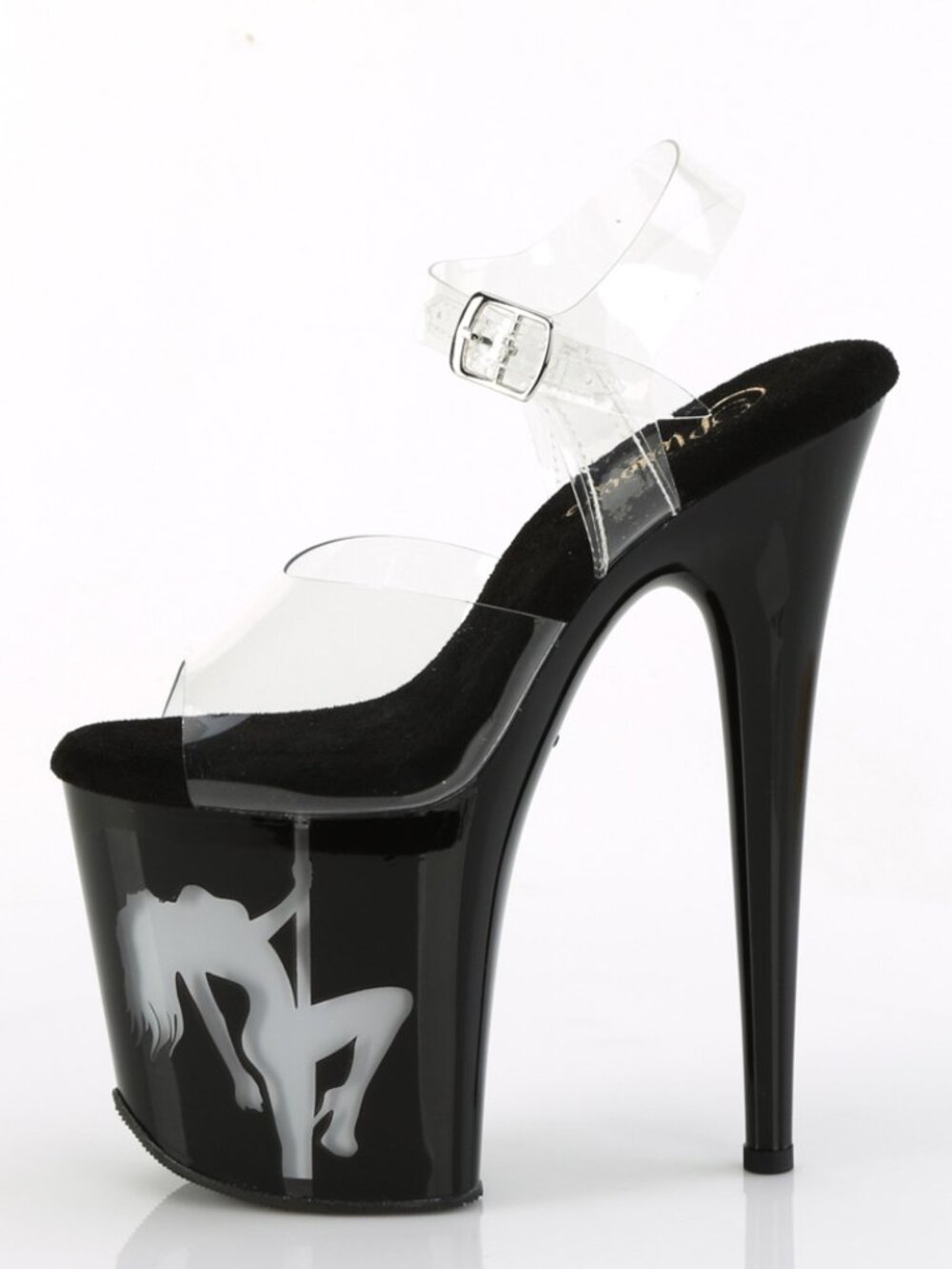 8" LED Light Up Stiletto High Heel 4" Platform Pole Dance Shoes USB